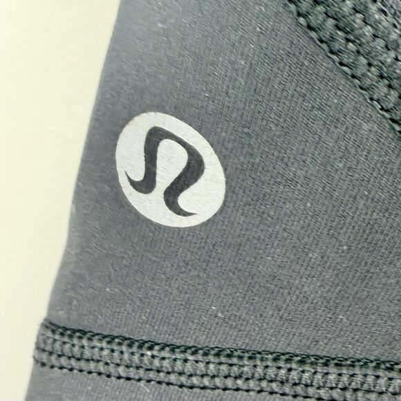 Lululemon Pace Rival Crop Leggings Black Size 8 EUC!! - Picture 4 of 5